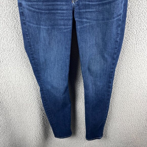 Madewell Medium Wash Buttonfly 9" High-Rise Skinny Blue Denim Jeans Size 28‎ - Picture 8 of 15